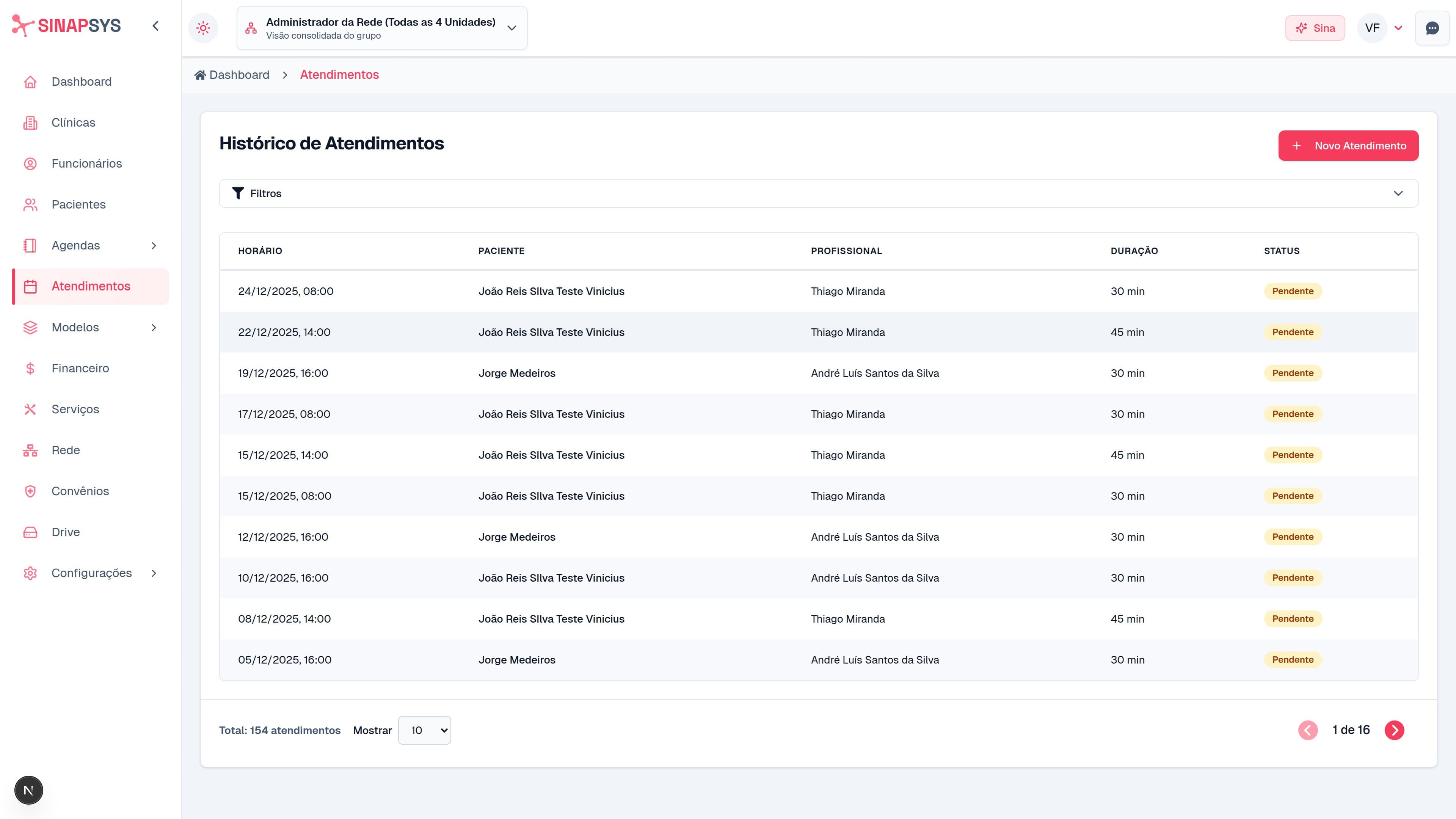 Controle de permissões e segurança no SinapSYS